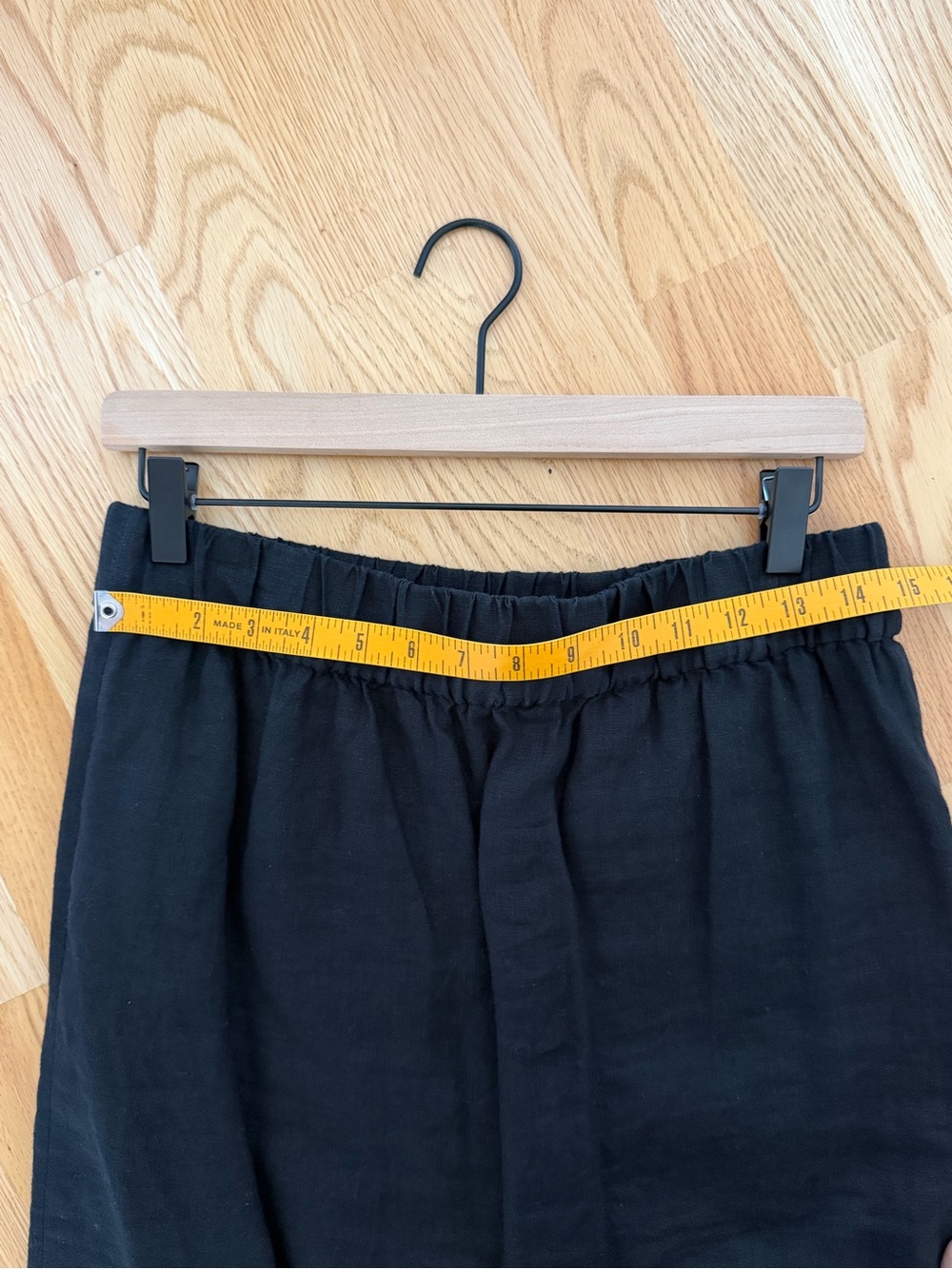 J. Crew Linen Midi Skirt Black M - Picture 3 of 9